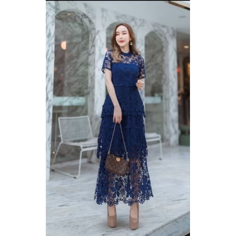 เดรสคละแบบ 3XL-4XL แบรนด์ Ananya