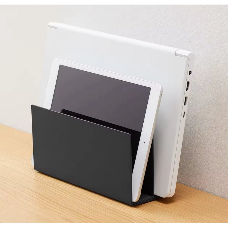 [MUJI] ชั้นวางหนังสือเหล็ก - Steel Divied Stand with 2 Compartments (W8.6 x D23 x H11 cm)