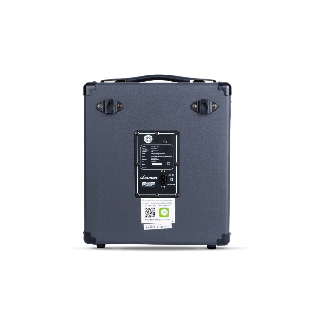 Sherman APS-108 Portable Bluetooth Speaker ลําโพงกระเป๋าหิ้ว พร้อมไมค์ลอย - รูปที่ 3