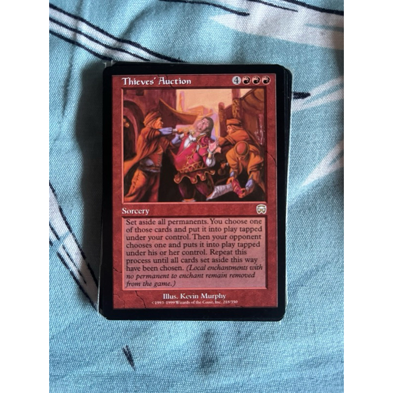 การ์ด MTG Thieves’ Auction Red Magic the Gathering EDH สภาพ Ex-Nm