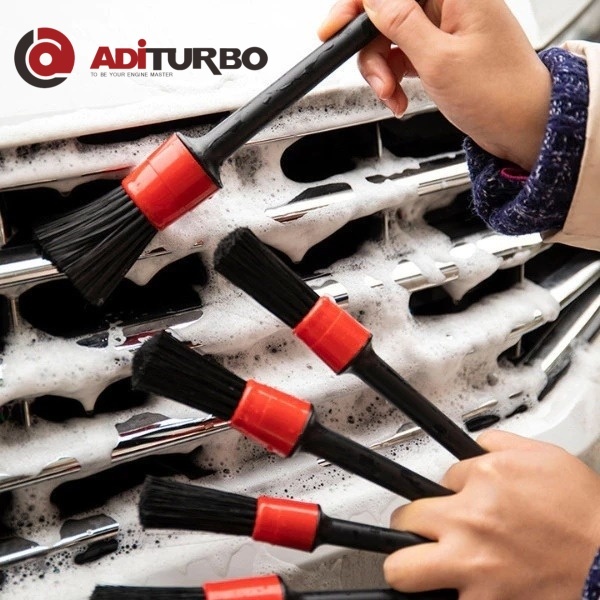 （ADITURBO）แปรง 5ชิ้น แปรงทำความสะอาด ชุดแปรงล้างรถ แปรงล้างรถ แปรงปัดฝุ่น แปรงล้างรถยนต์