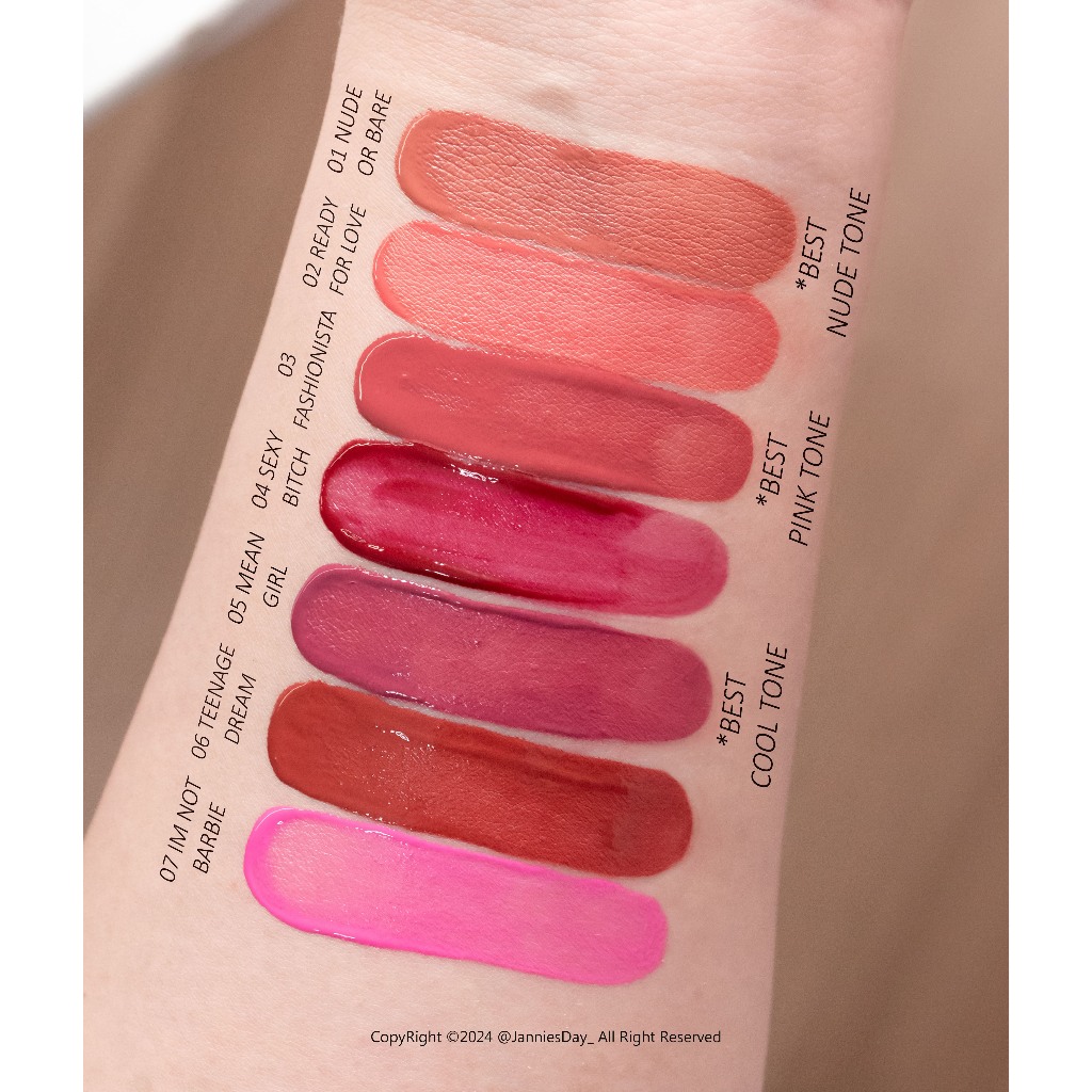 [ลิปปากจัด] A.T.Z SKINOLOGY Wonder Me Kiss & Shy Lip แถมฟรี พัฟจิ๋วแต่งหน้า ลิปสีติดทน ไม่ตกร่อง ทาได้แก้มและปาก 6.2g - รูปที่ 3