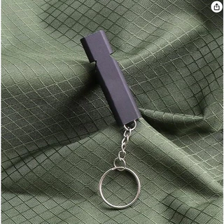 PATHWILD Aluminum Whistle พวงกุญแจนกหวีด ทรงแบน วัสดุอลูมิเนียม น้ำหนักเบามาก เหมาะพกติดตัวเพื่อใช้ยามฉุกเฉิน