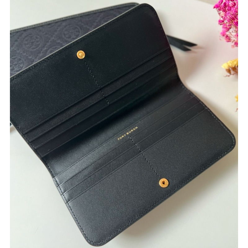 🎀 (สด-ผ่อน) 🎀(สด-ผ่อน) 152141 Tory burch T Monogram Zip Slim Wallet / 67321 Tory Burch Carter Slim