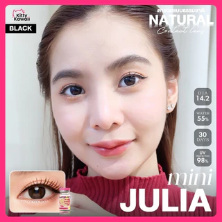 Kitty Kawaii Contact Lens : Mini Julia Black - คอนแทคเลนส์รายเดือนคิตตี้ คาวาอิ พัส (VIAL)