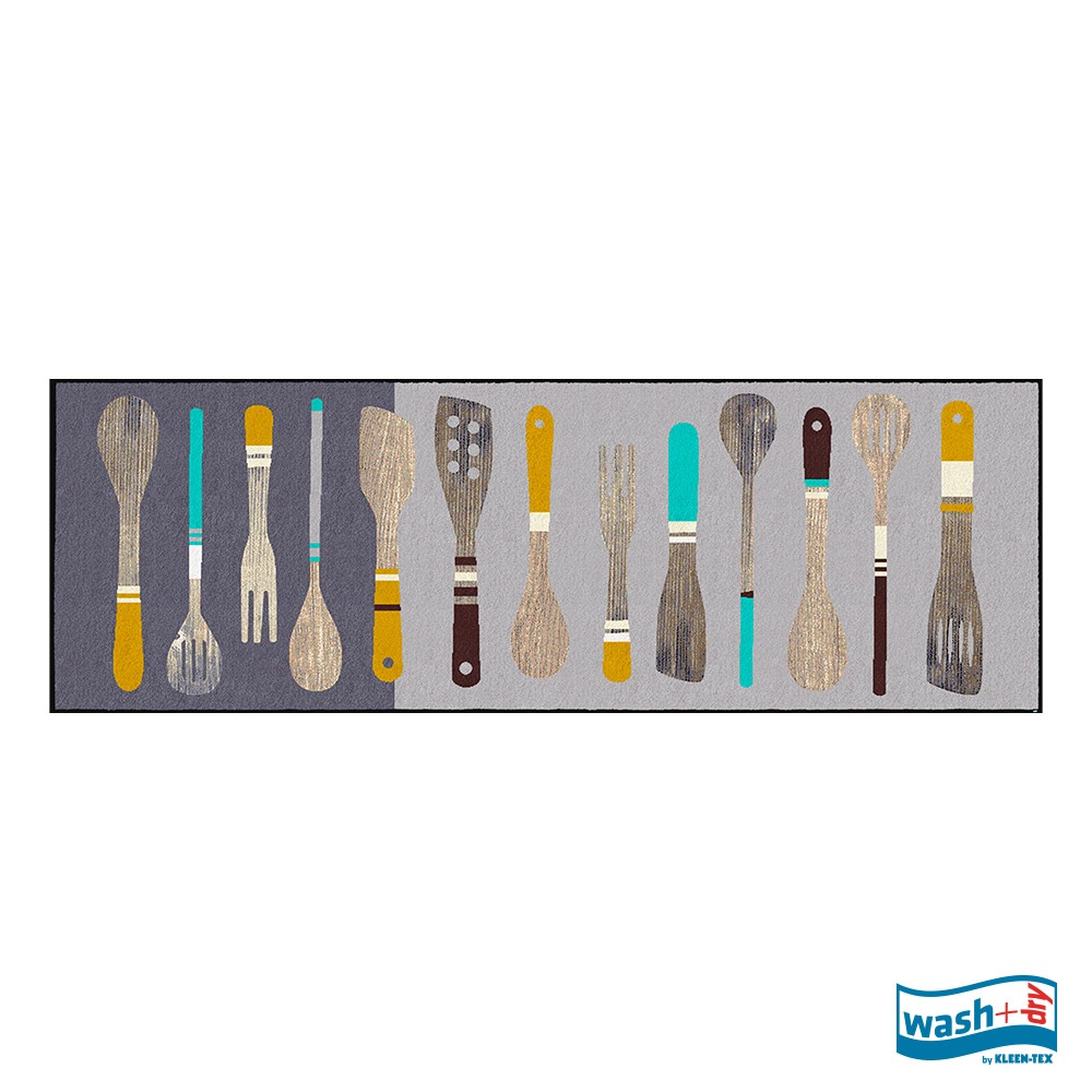 Wash & Dry พรมแต่งบ้านกันลื่น ลาย Cooking Tools