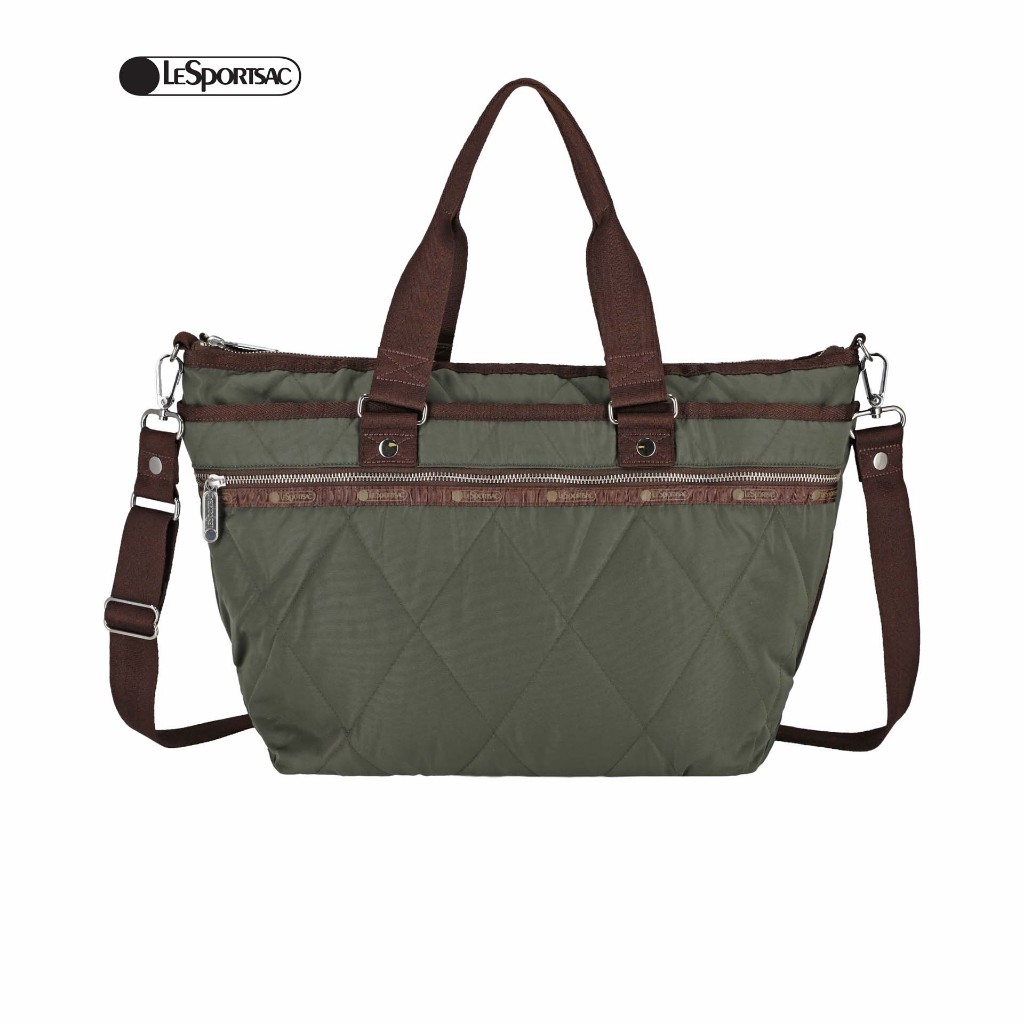 Lesportsac Quilt zip tote bag กระเป๋าถือ กระเป๋าสะพาข้าง Style 1532
