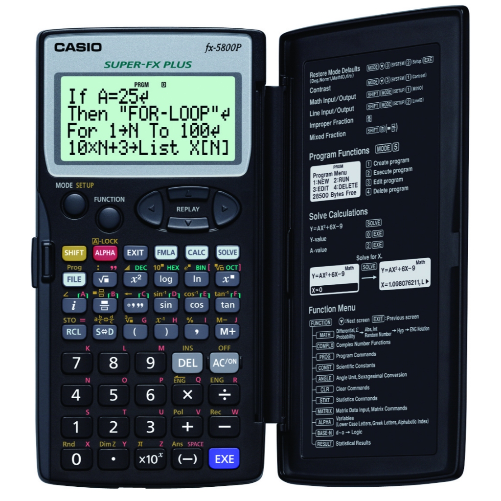 FS fx-5800P เครื่องคิดเลขวิทยาศาสตร์ Casio ของแท้ ของใหม่ ประกันศูนย์