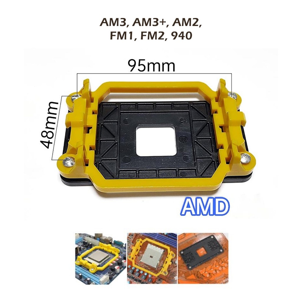 ชุดขายึด ฮีทซิงค์ CPU AMD Ryzen AM4 AM5 AM3, AM3+, AM2, FM1, FM2, 940 Heatsink Mounting Bracket Kit