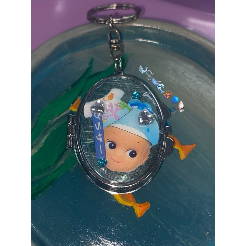 ˚ ༘ ⋆ พวงกุญเเจล็อกเกตกระจก sony angel ｡˚☆ ‧₊˚