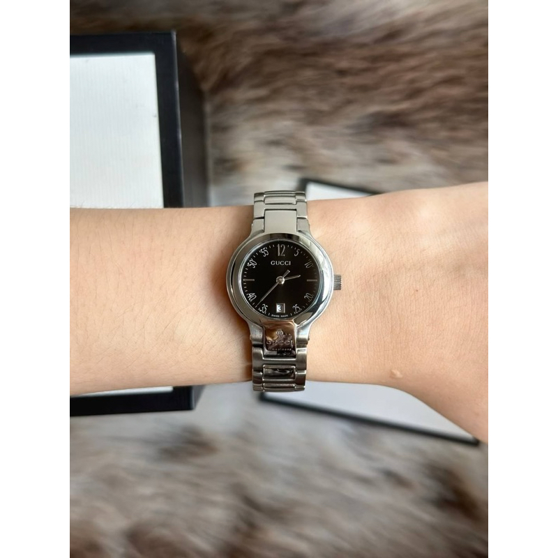 ⌚️Gucci 8900L Black Dial Date Black'size