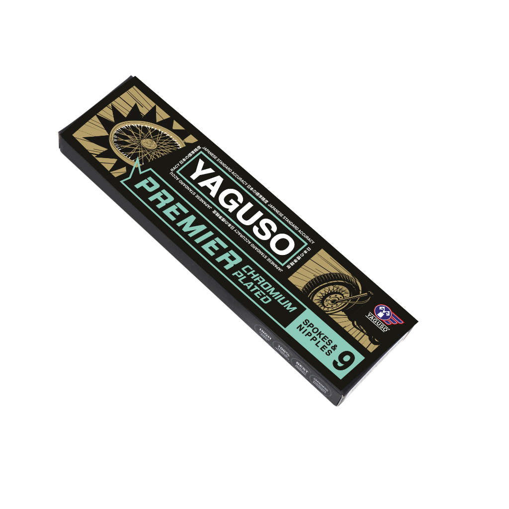 YAGUSO ซี่ลวดชุบโครเมียม เบอร์ 9 PREMIER ซี่ลวดรถจักรยานยนต์ แข็งแรง ทนทาน ใช้นาน สวยเงางาม ขึ้นวงล้