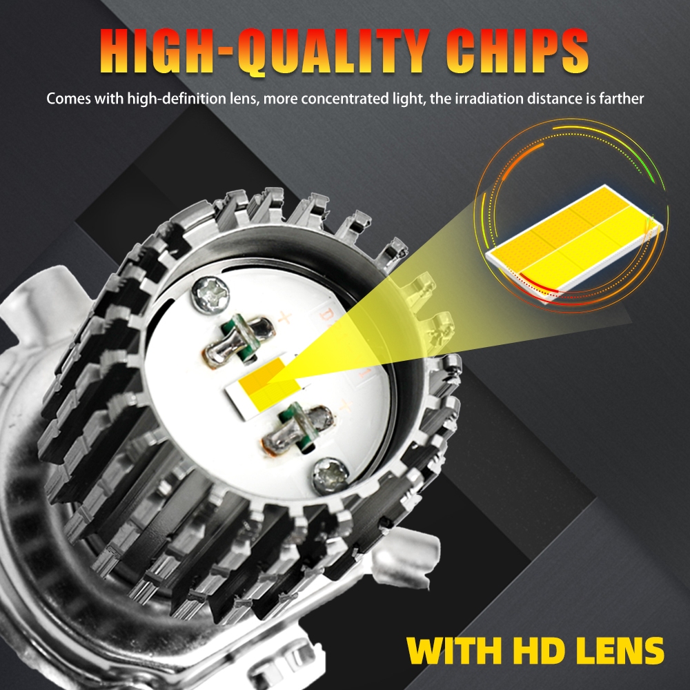 HL รถจักรยานยนต์ H4 BA20D P15D H6 LED ไฟหน้า Blubs CSP ชิปสกู๊ตเตอร์อุปกรณ์เสริม Motobike LED ไฟหน้า ราคา ถูกที่สุด ดีลบีเคเค แกลเลอรีภาพที่ 8