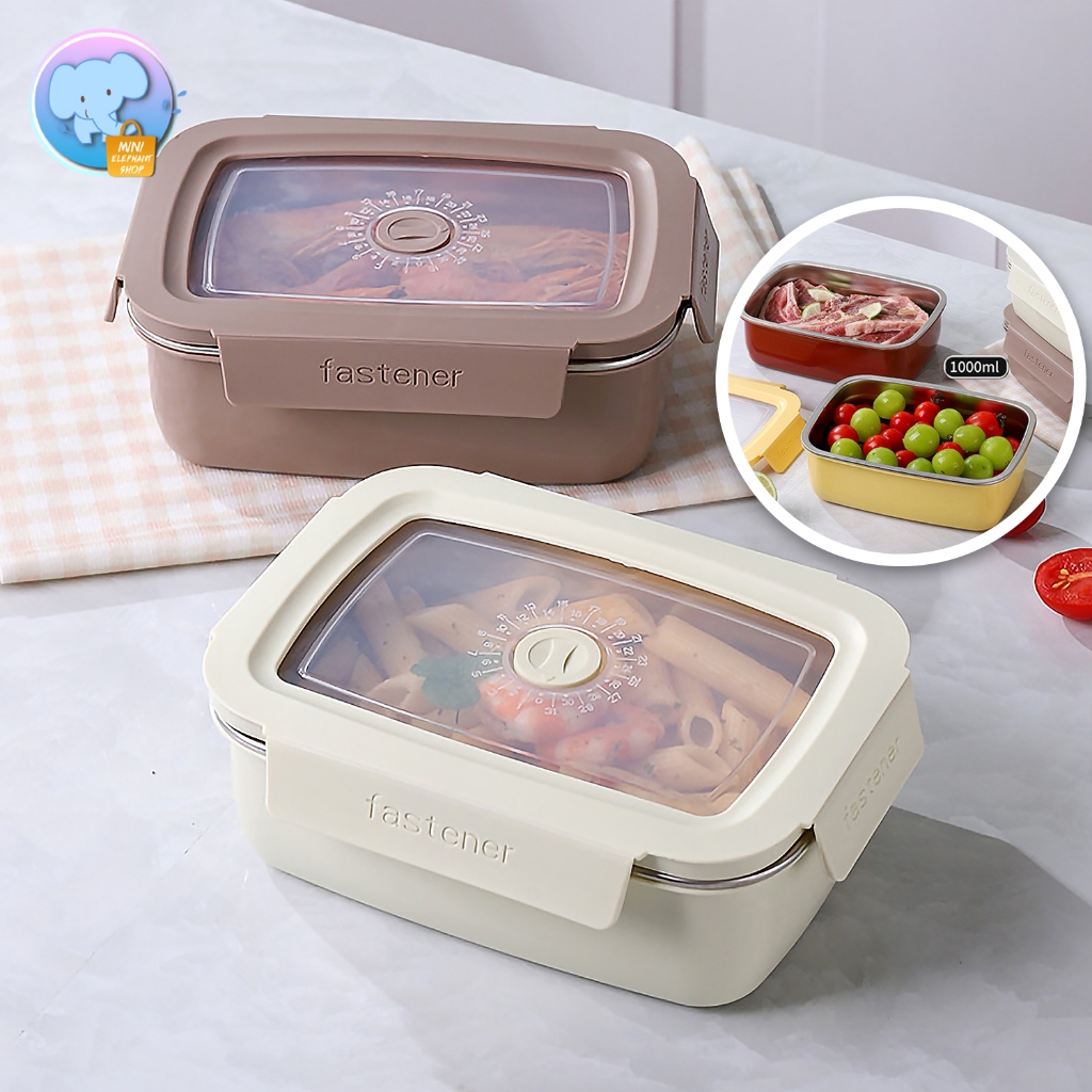 กล่องอาหารกลางวัน เข้าไมโครเวฟได้ กล่องข้าว 2 ชั้น สแตนเลส316