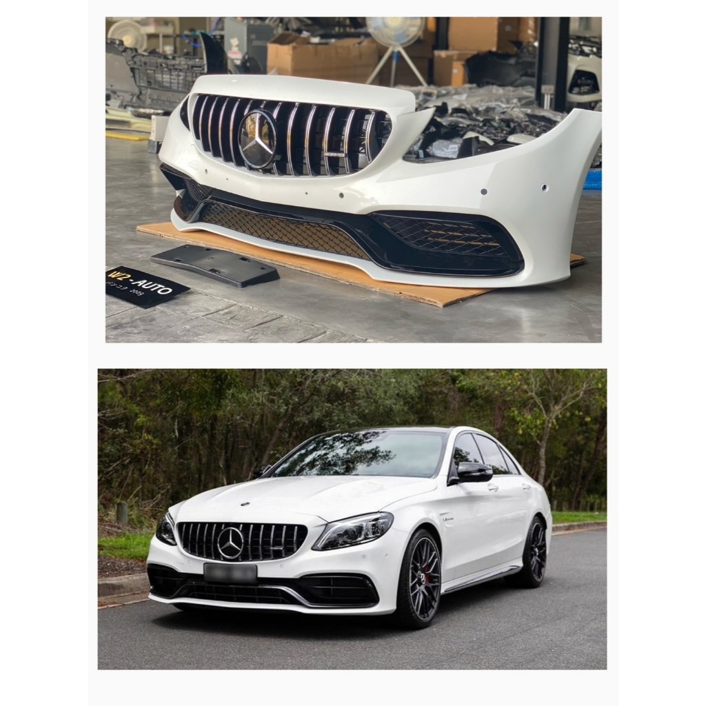 แปลงหน้า C63 ชุดกันชนหน้าเบนซ์ Mercedes-Benz C63 ตรงรุ่น W205