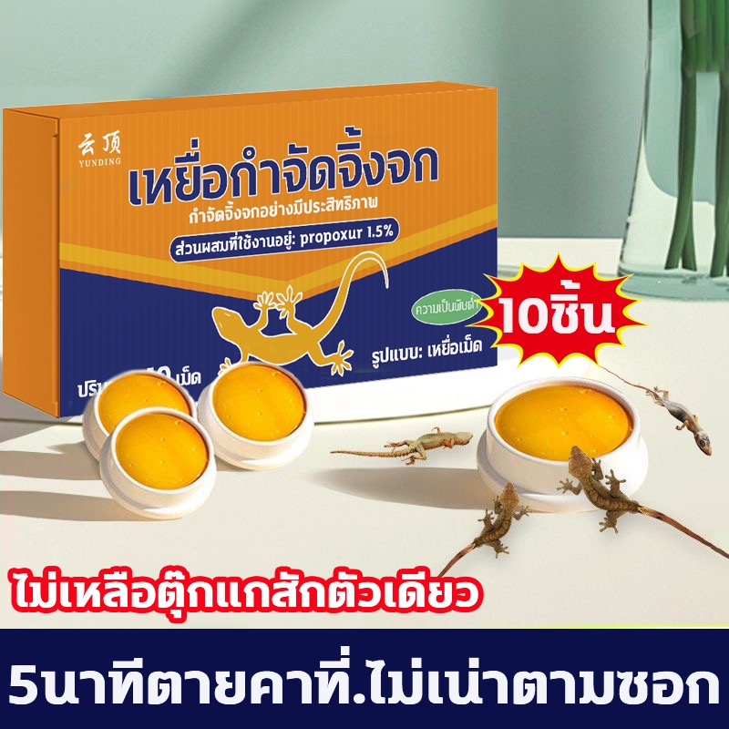 🦎ติดเลย ไม่มีตุ๊กแกทั่วบ้าน🦎ยาไล่ตุ๊กแก ไล่จิ้งจก ยาฆ่าตุ๊กแก ยาฆ่าจิ้งจก 10 ชิ้น ครีมกำจัด จิ้งจก ตุ๊กเเก เเมลงต่างๆ