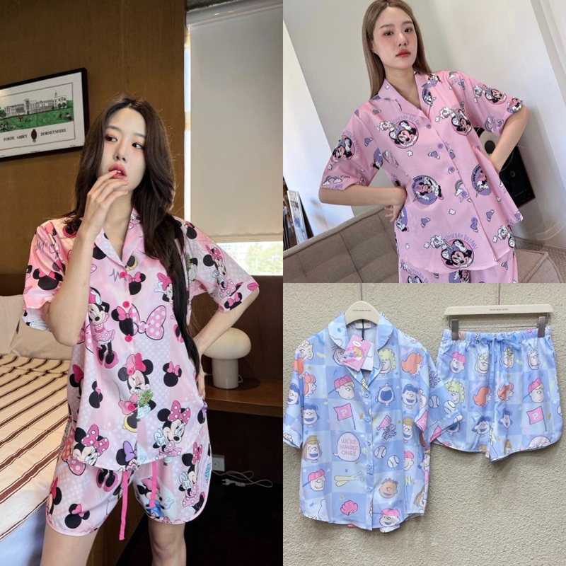 update Valen basic store sleepy ชุดนอนขาสั้น กางเกงมีเชือก คอลใหม่ล่าสุด