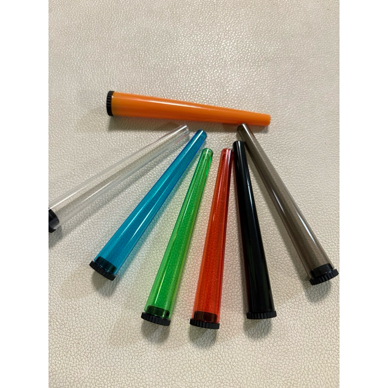 หลอดอะคริลิค ใส่โรลสำเร็จ ขนาด 110 มม. จำนวน 100 อัน พร้อมฝา (ส่งไว 1-2 วัน)