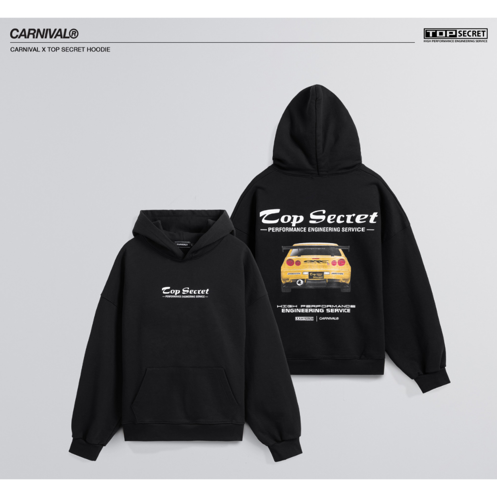 CARNIVAL X TOP SECRET HOODIE สินค้าพร้อมจัดส่ง