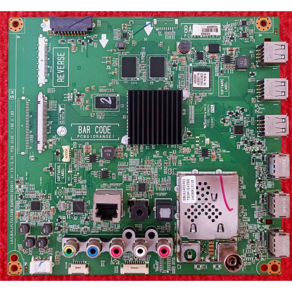 เมนบอร์ดทีวี LG ใช้กับรุ่น 42LB582T , 50LB582T , 55LB582T พาสบอร์ด EAX65610206