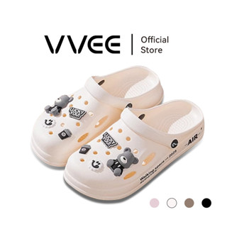 VVEE รองเท้าแตะผู้หญิง รองเท้าแตะผู้หญิงแฟชั่น วัสดุ EVA กัน…