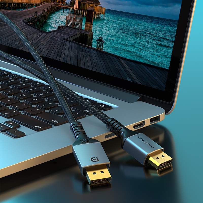 Cabletime  DisPlay Port Cable 1.4 รองรับ 8K@60Hz/4K@144Hz/2K@240Hz