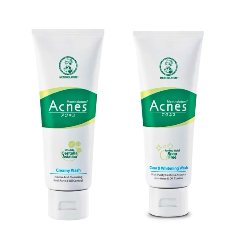 โฟมล้างหน้า เมนโทลาทั่ม แอคเน่ส์ Acnes Mentholatum wash 100ml