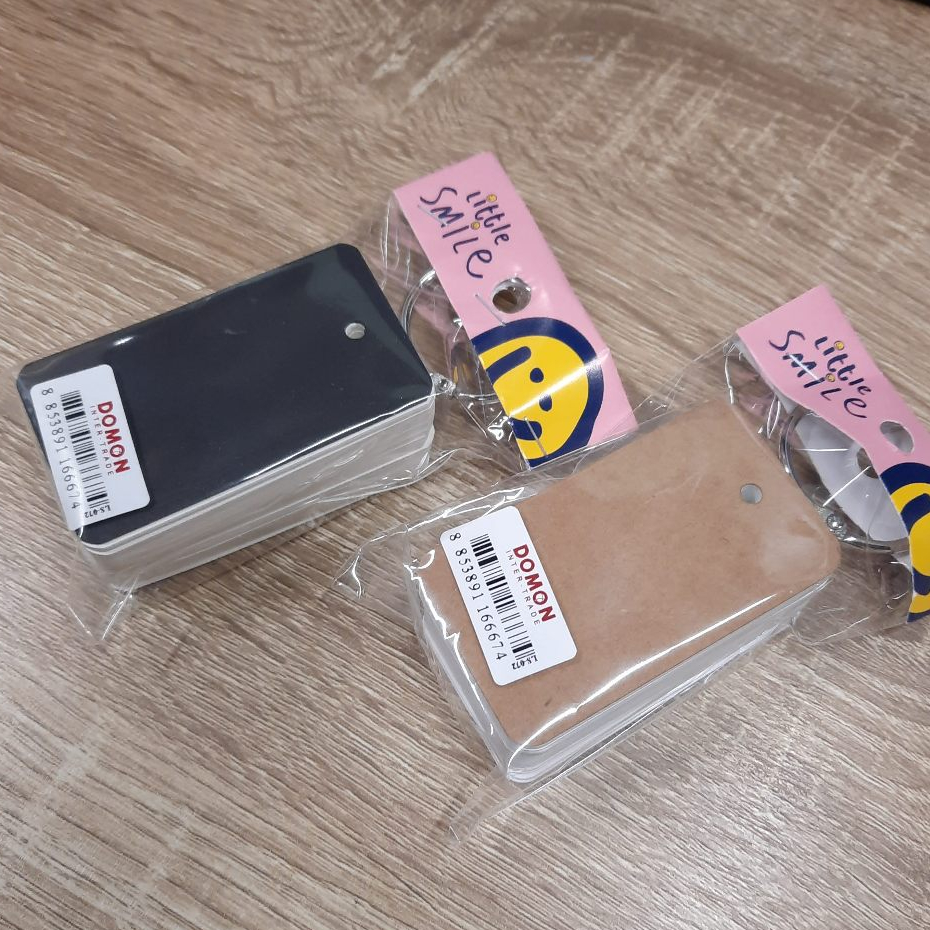 กระดาษโน้ต+ห่วง (Flash card) 100ผ. LS-072  ปกคร๊าฟ/ปกดำ