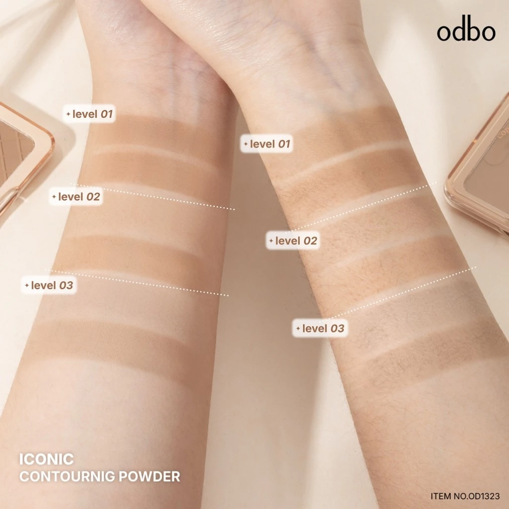 Odbo iconic contouring powder OD1323 โอดีบีโอ ไอโคนิค คอนทัวร์ริ่ง พาวเดอร์ thumbnail 8