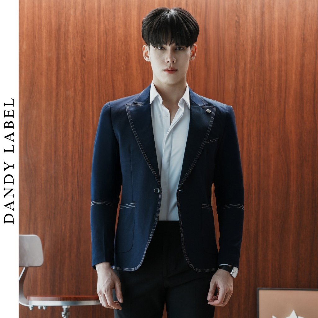 เสื้อสูท DANDY LABEL SUITS Limited รุ่น LABEL-White Stitch [ เฉพาะเสื้อสูท ]