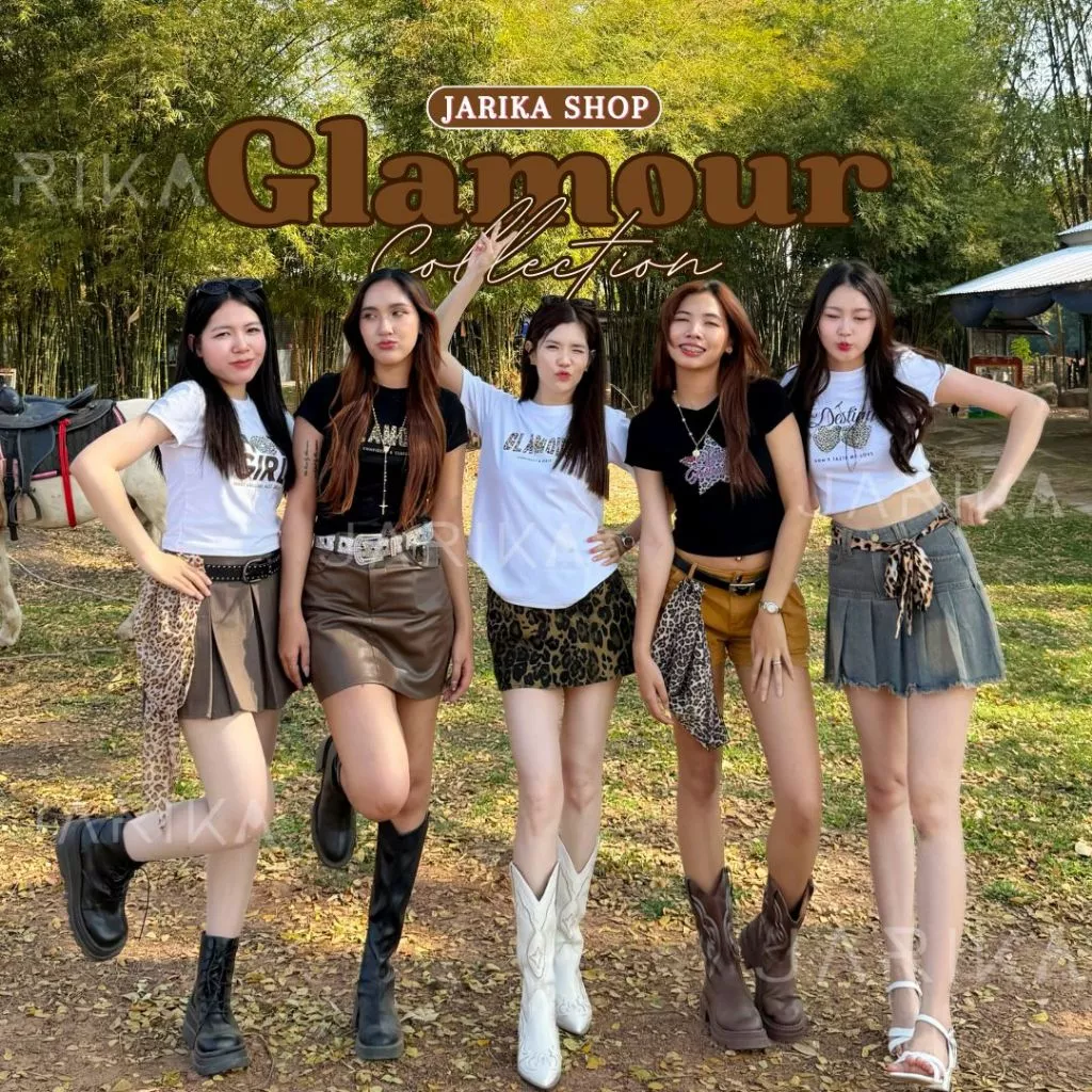 Jarika.shop - เสื้อยืดลาย LONDON กรอบเสือ ( Glamour ) ( พ15 ) (1/1)
