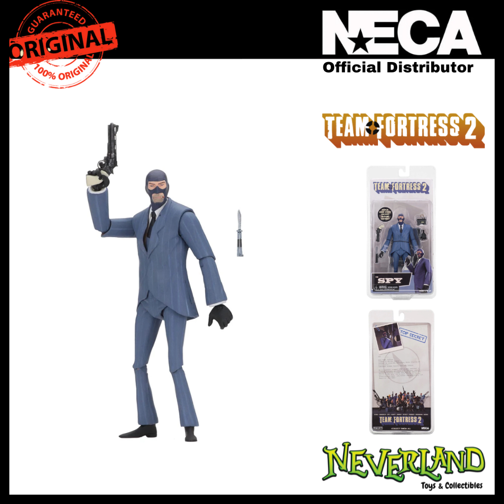 (NECA) Team Fortress - 7" Scale Action Figure - Series 3.5 BLU - Spy