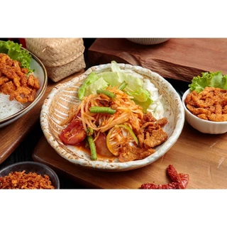 ✅ น้ำพริกหมูกระจก น้ำพริกหนังไก่กรอบโคตรแซ่บขนาด 100g ไม่ใส่วัตถุกันเสีย ไม่อมน้ำมัน กรอบนาน น้ำพริกกากหมู กากหมูแน่นๆ ✅