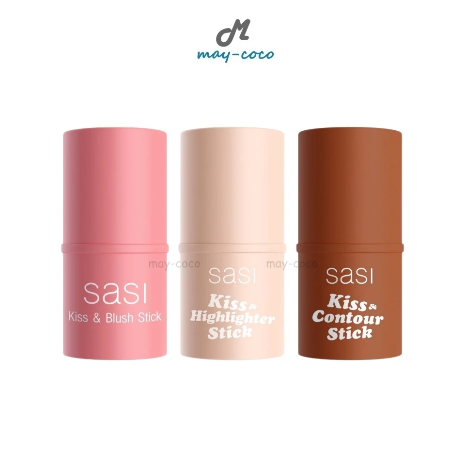 Sasi Kiss & Blush / Contour / Highlight บลัชออน-คอนทัวร์-ไฮไลท์