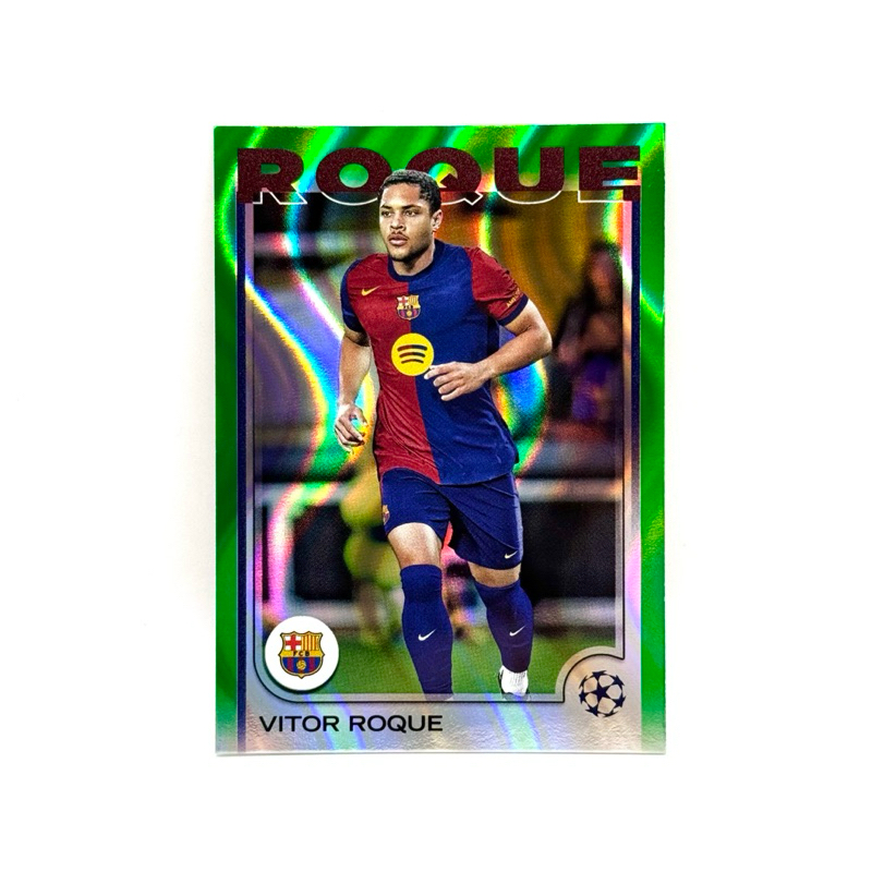 Topps UCC 24/25 Vitor Roque FC Barcelona Green Flowfractors
