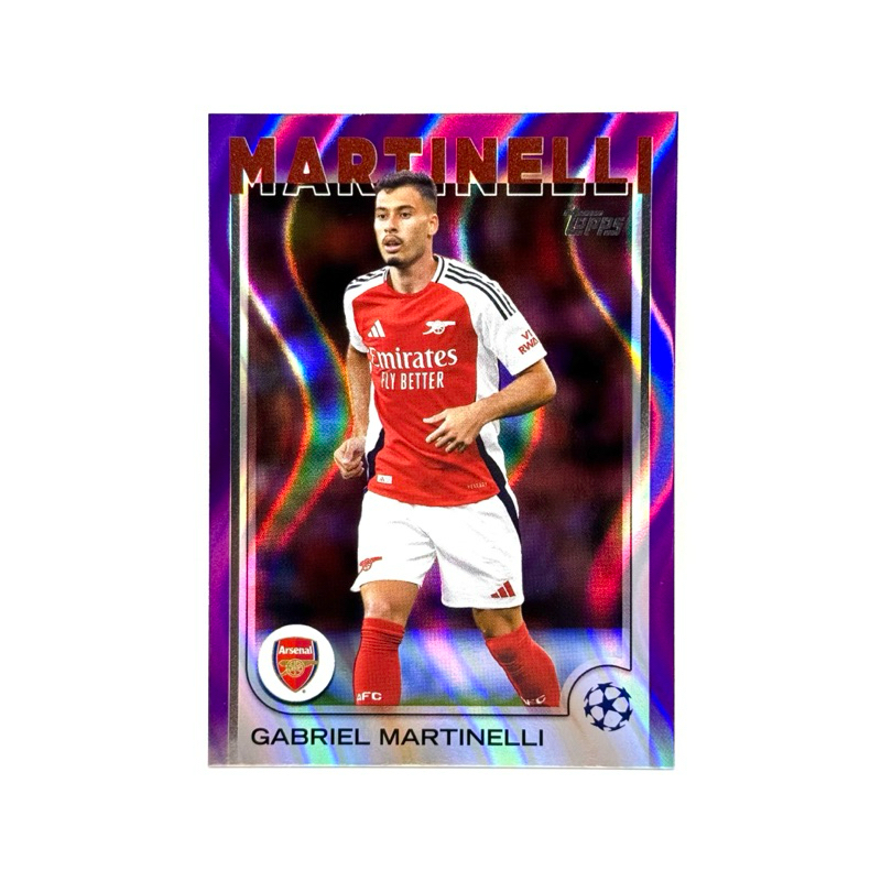 Topps UCC 24/25 Gabriel Martinelli Arsenal FC Purple Flowfractors