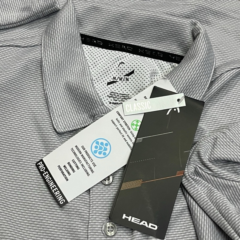 HEAD SKILL POLO SHIRT เสื้อเชิ๊ตโปโลแขนสั้นแบร์นดัง HEAD ของแท้  เนื้อผ้า 100%Polyester น้ำหนักเบา ระบายอากาศดี แห้งไว