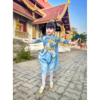 ชุดไทยจิตรดาประยุกต์ ทันสมัย🌸เสื้อผ้าคอตตอน+โจงผ้าดัชเชทอย่างดี❤️