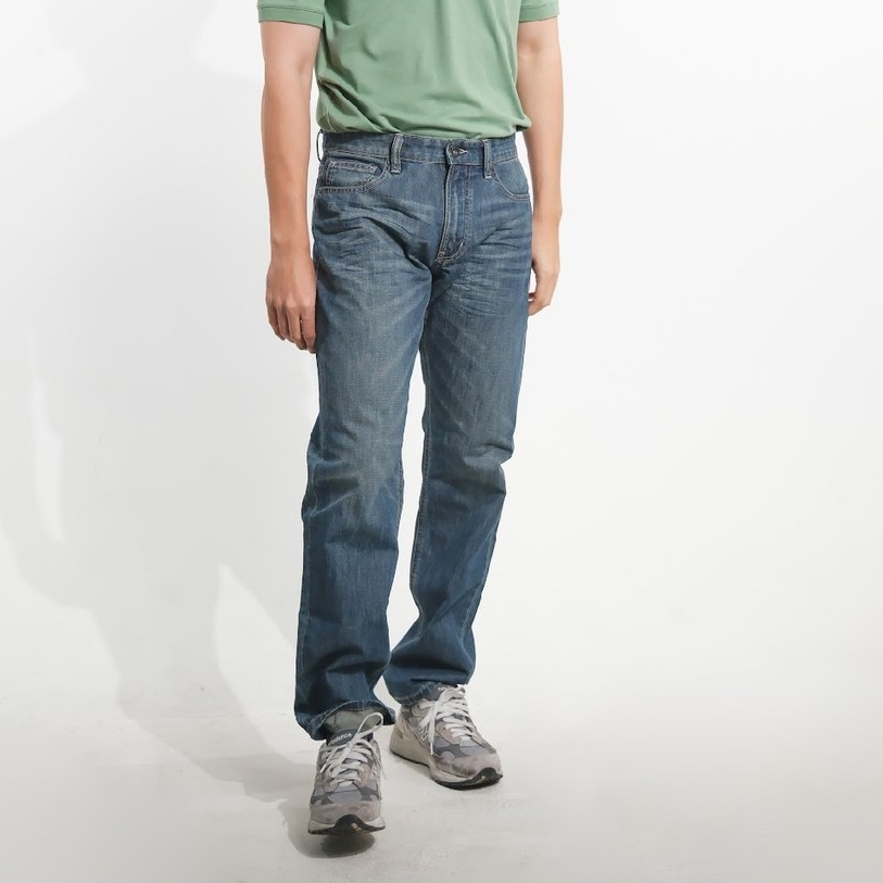 era-won กางเกงยีนส์ รุ่น Denim Straight Leg สี Light Wash