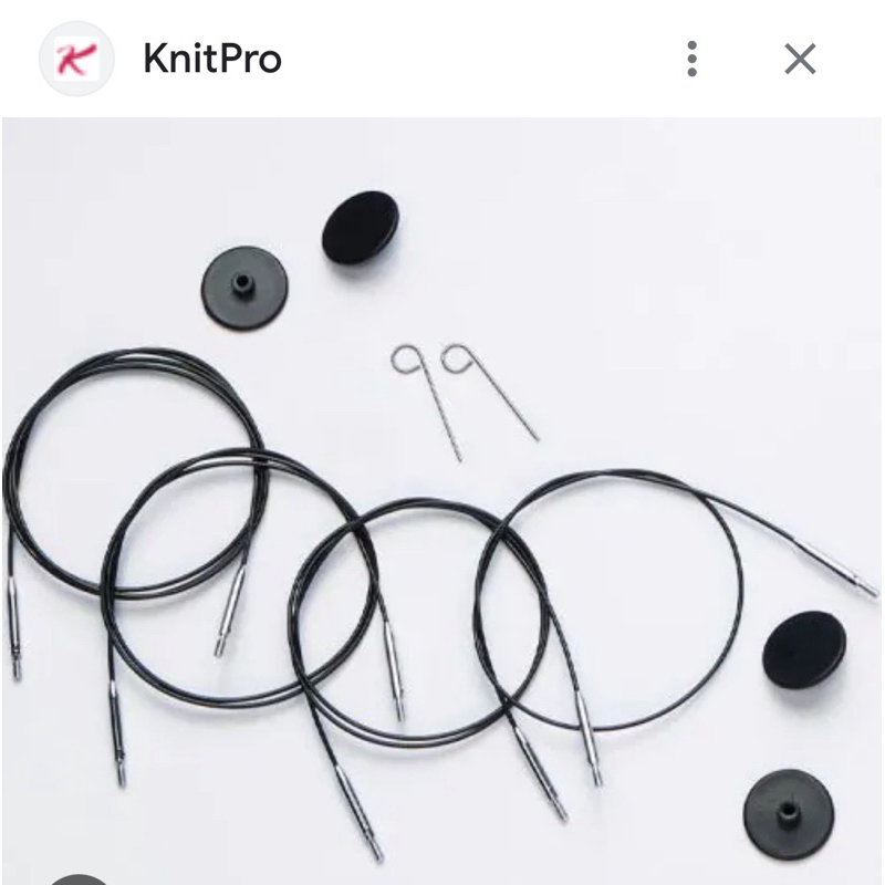 KNITPRO swivel stainless steel cable