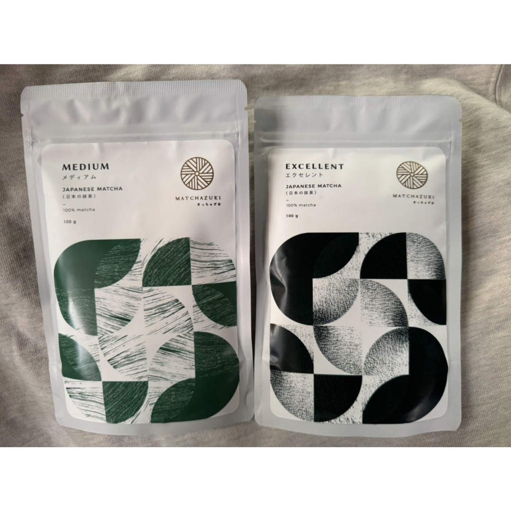 [พร้อมส่ง] MATCHAZUKI ผงชาเขียวมัทฉะพรีเมี่ยมจากญี่ปุ่น เกรด EXCELLENT and MEDIUM 100g