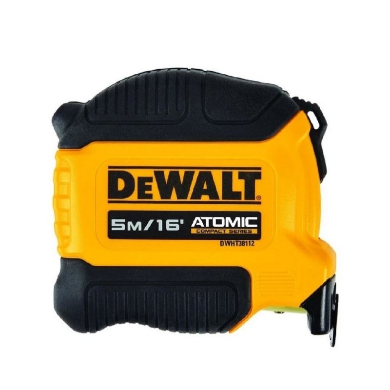DEWALT ตลับเมตร Atomic 5 เมตร รุ่น DWHT38112-30 สายวัดยืดได้ 3.5 เมตร แล้วไม่หักงอ ขนาดกระทัดรัด พกพาง่ายขึ้น DWHT38112