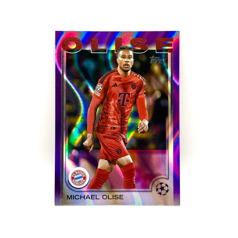 Topps UCC 24/25 Michael Olise FC Bayern München Purple Flowfractors