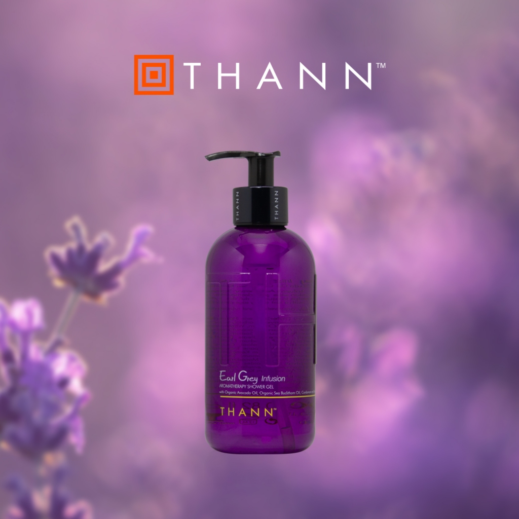 THANN Earl Grey Infusion Aromatherapy Shower Gel 320 ml. ทำความสะอาดผิว พร้อมคืนความชุ่มชื้นและฟื้นฟูผิวที่หมองคล้ำ