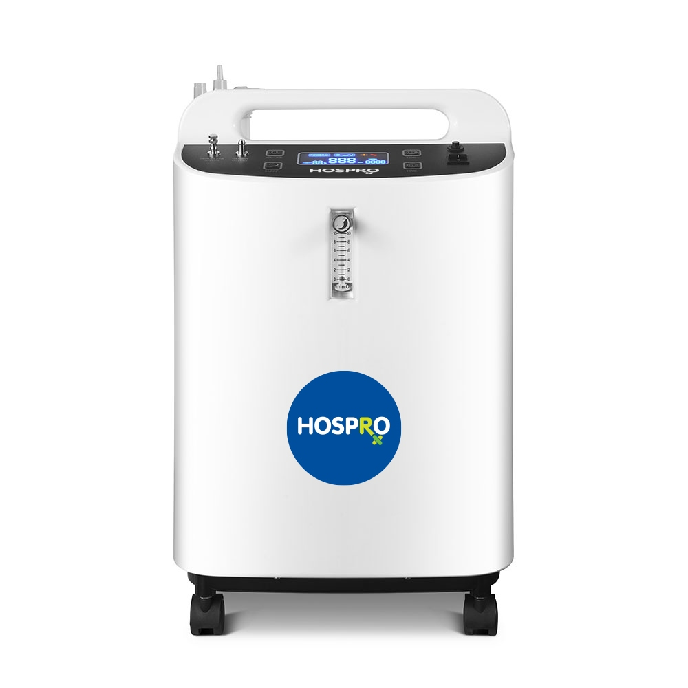 (Hospro) เครื่องผลิตออกซิเจน ขนาด 10 ลิตร เครื่องเพิ่มความเข้มข้นของออกซิเจน Oxygen Concentrator รุ่