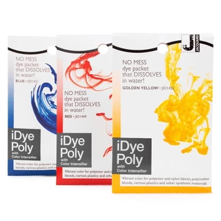 🇺🇸สีย้อมผ้าเส้นใยสังเคราะห์พรีเมี่ยมสูตรเข้มข้น ย้อมเสื้อได้5-8ตัว Jacquard iDye Poly Made in USA