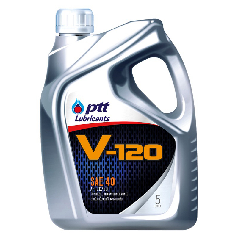 น้ำมันเครื่องPTT V-120 SAE-40.(5L)