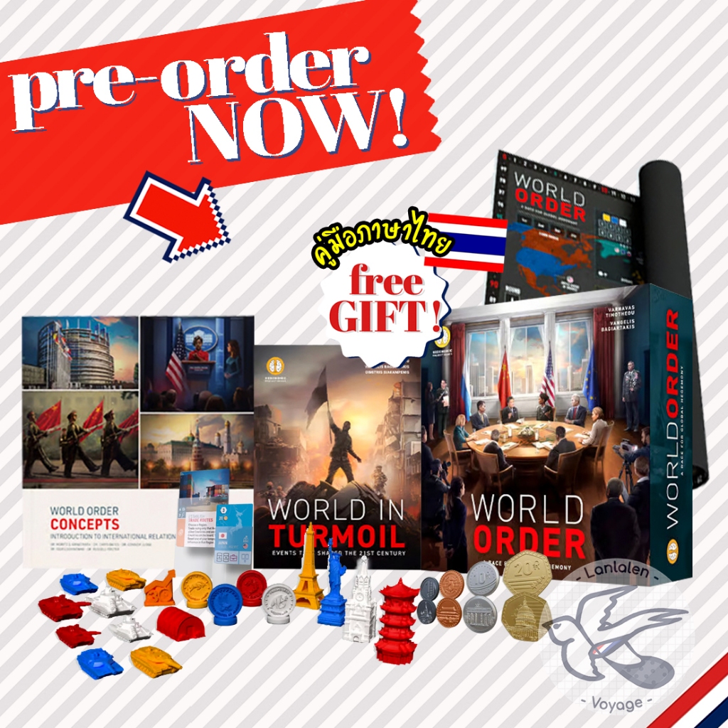 [Pre-Order ระยะเวลานาน] World Order KS Basic Pledge/Gameplay Pledge/Deluxe Pledge/All-In Pledge แถมคู่มือไทย [Boardgame]