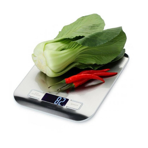 *พรีเมียม* เครื่องชั่ง ตราชั่ง เครื่องชั่งอาหาร ดิจิตอล 5KG ชั่ง4หน่วย ทรงเหลี่ยมมน วัสดุดี แถมถ่าน AAA 2ก้อน รูปที่ 5