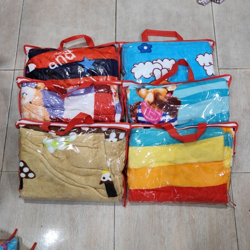 ผ้าห่มนาโน ลายการ์ตูนขนาด 4 ฟุต120 cm * 200ราคาส่ง 5 ผืน 10 ผืน
